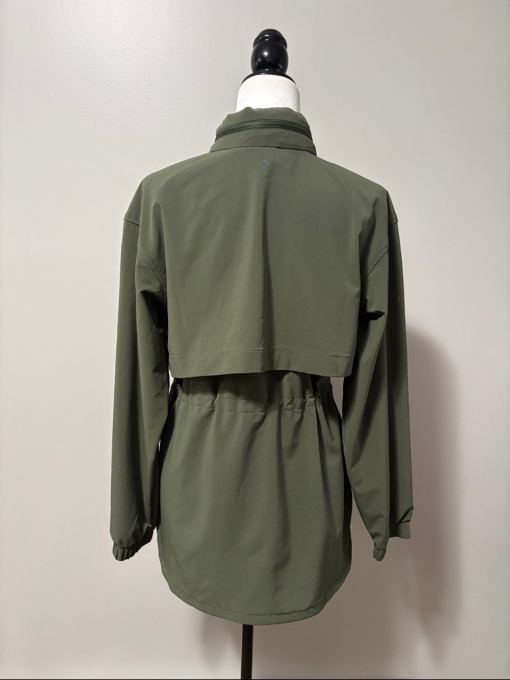 Zella Getaway Hooded Utility Jacket In Green Tactica - Picture 3 of 14